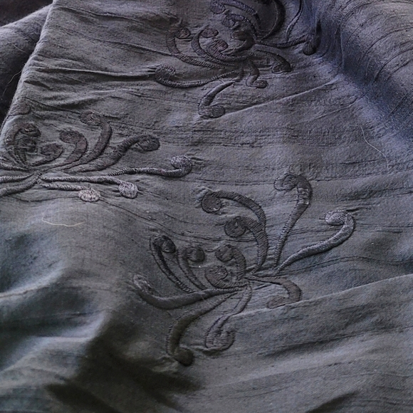 Dupionni Silk Shawl~Scarf NWT, ZAZOU 20x75" - Picture 10 of 16